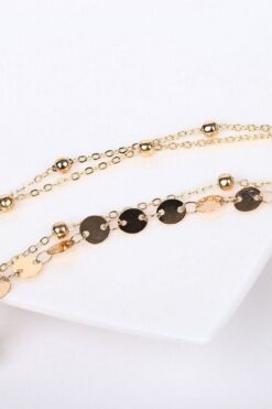 Toptan Beach Minik Pullu Toplu Zincir Halhal 4'lü Gold 9 057527b32b124333bc789518099a1aae