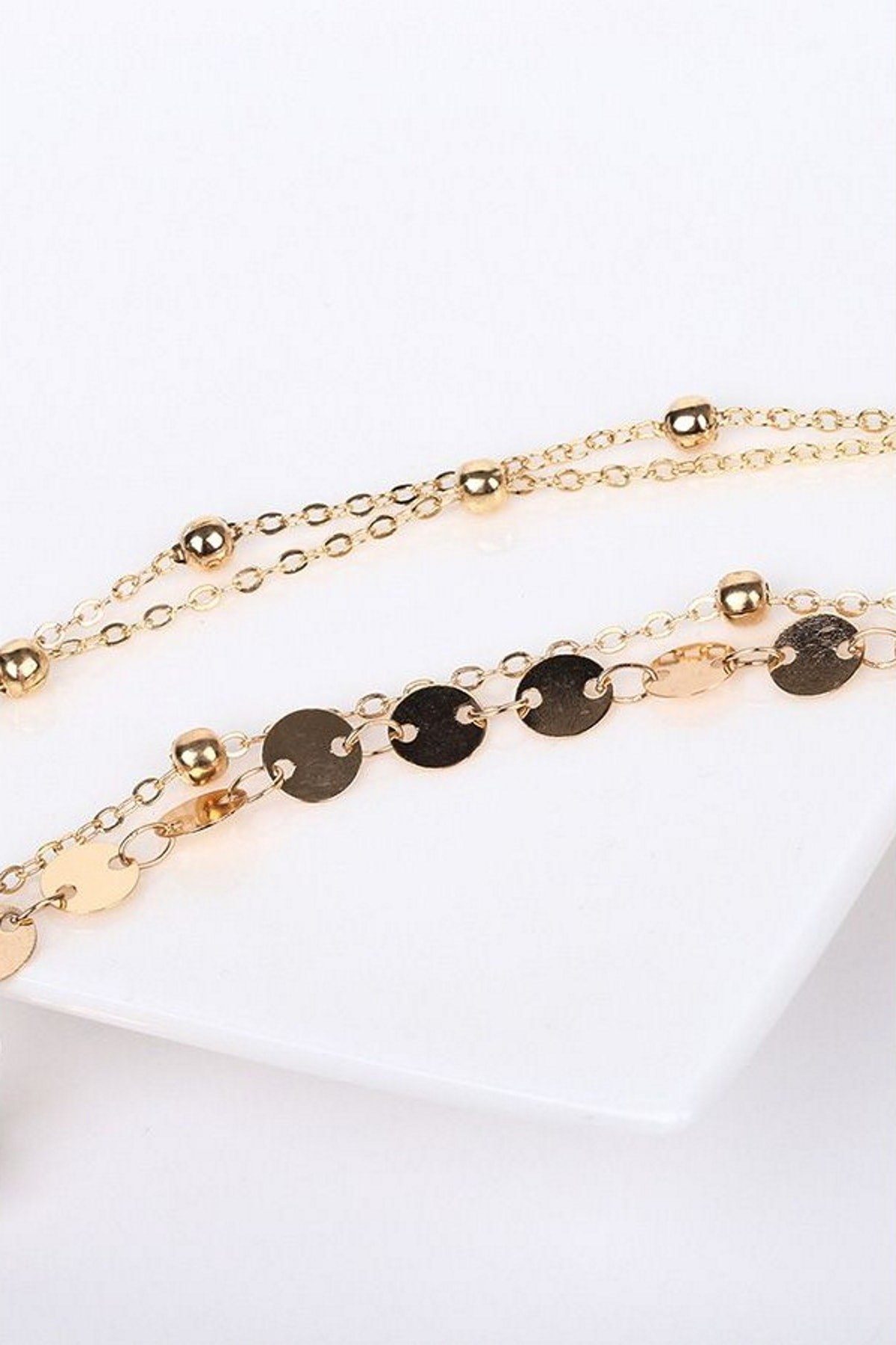 Toptan Beach Minik Pullu Toplu Zincir Halhal 4'lü Gold 5 Toptan Beach Minik Pullu Toplu Zincir Halhal 4'lü Gold - الصورة 5