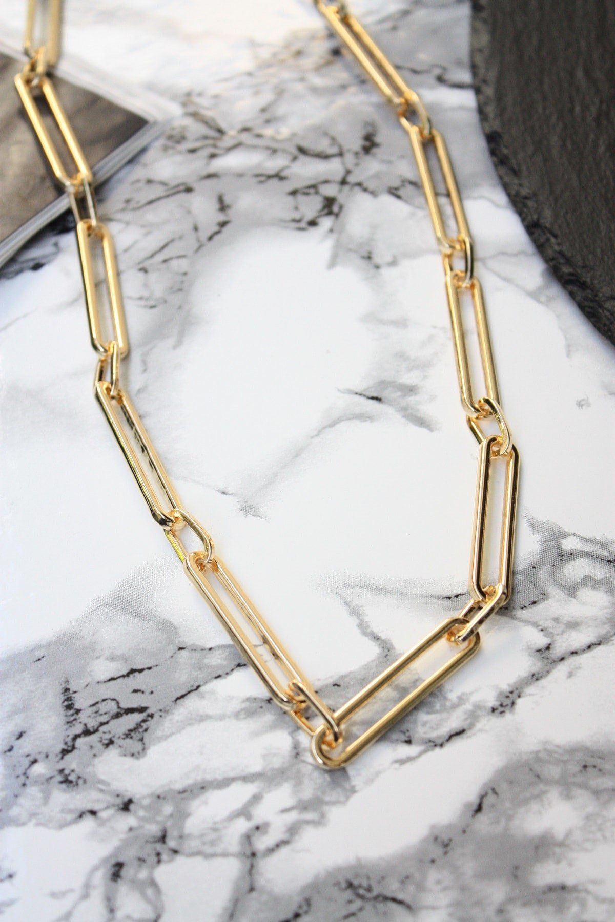 Toptan Kalın Zincir uzun dikdörtgen Kısa Kolye 3 Toptan Kalın Zincir uzun dikdörtgen Kısa Kolye – Bild 3