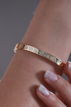 Toptan Roma Rakamlı Cartier Model Kelepçe Altın Renk 5 4f2b775f652e41b583e6188a4e994584