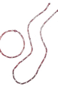 Toptan Figaro Şavin 3e1 Alaşım Erkek Bileklik Ve Kolye Zincir Set Rose Renk 3 61c306b5f14b48229c4d76968275d94d