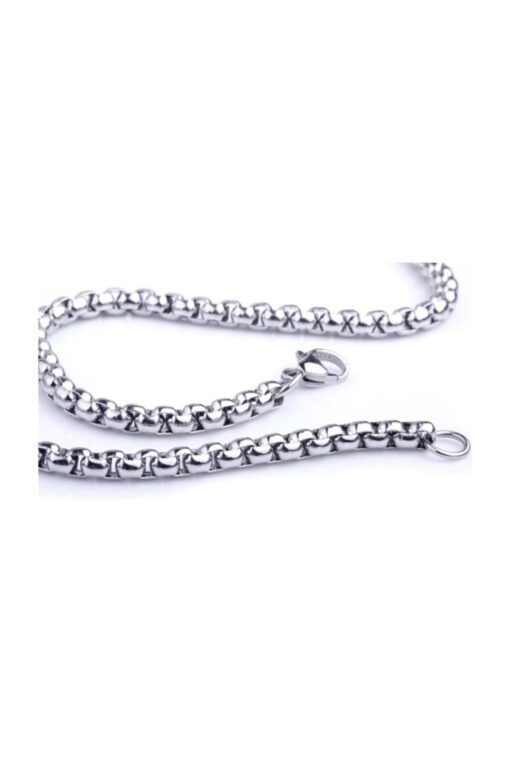 Toptan Iç Içe Geçmeli Asansör Erkek Kolye Zincir 3mm 65cm – Image 6