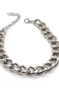 Wholesale Silver Plated Thick Chain Cadena Bracelet