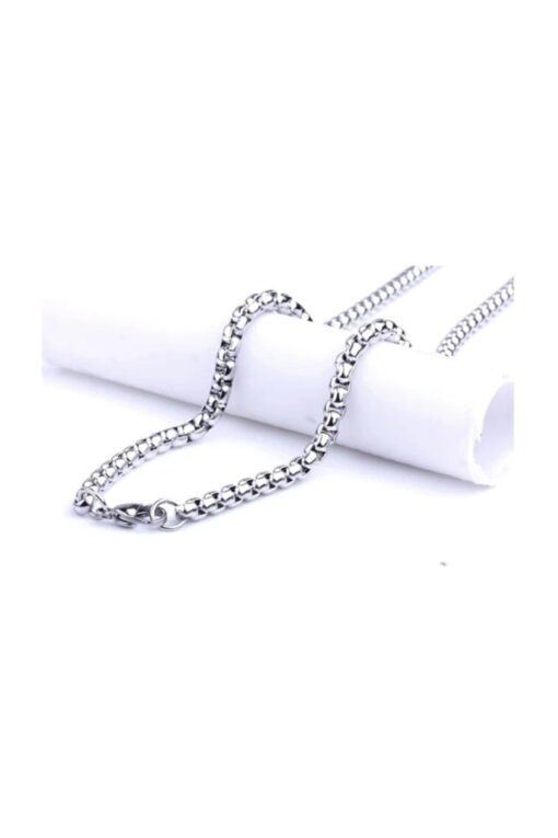Toptan Iç Içe Geçmeli Asansör Erkek Kolye Zincir 3mm 65cm – Image 4
