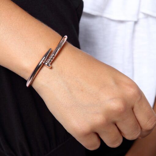 Toptan Çivi Cartier Modeli Rose Renk Alaşım Bayan Bileklik – Bild 4