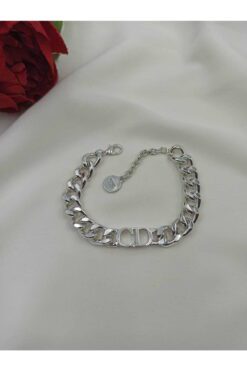 Toptan Gümüş Renk Cd Harfli Zincir Bileklik 5 2c30ebdd457e4f9c84572c059c2cba80