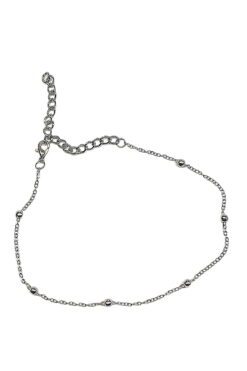 Toptan Dorika Top Top Rodyumlu Gümüş Renk Zincir Halhal 4 75774004dbbb41feb5f76939ddf57a3e