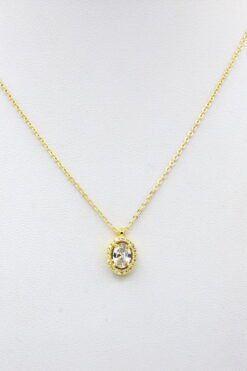 Toptan Altın Renk Zirkon Taşlı Kolye Oval Kolye 3 756d19c3960f4bcf86d312dc8d625659