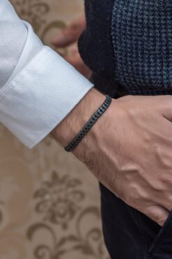 Toptan Sıralı Hematit Taşı Görünümlü Erkek Bileklik Unisex 4 78fc459d5676498d85a0d23cc9be6131