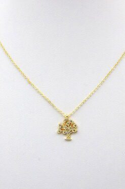 Ожерелье из камня циркония золотого цвета «Семейное древо» с ожерельем «Древо жизни» 3 fd4527b7d44f4eedbf9ae89a17cf2430