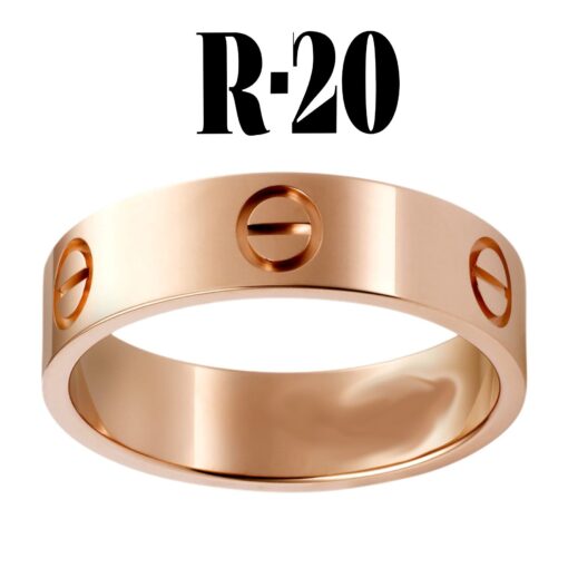 Großhandel Kartier Plain Ring Rose Farbe Nummer 20