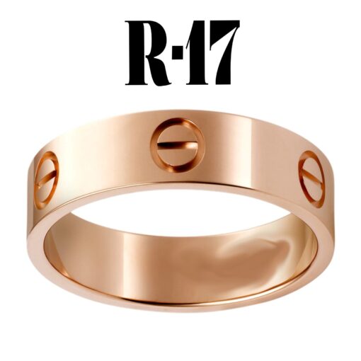 Großhandel Kartier Flat Ring Rose Farbe 17 Größe