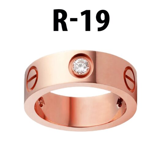Wholesale Kartier Stone Ring Rose Colour Number 19