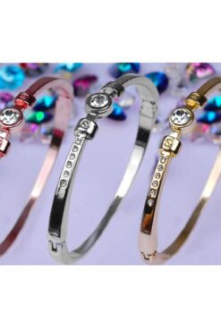 Bracelet manchette en pierre de grande taille, couleur combinée, vente en gros, 762