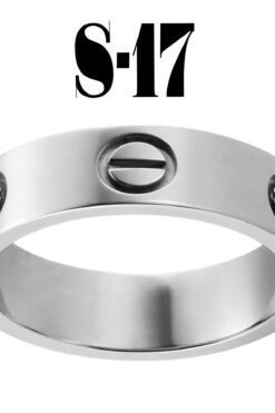 Toptan Kartier Düz Yüzük Silver Renk 17 Numara