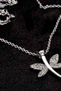 Ожерелье со стрекозой из серебряного камня циркония 851 6 58faabd3541d489d96755b38183f0f89