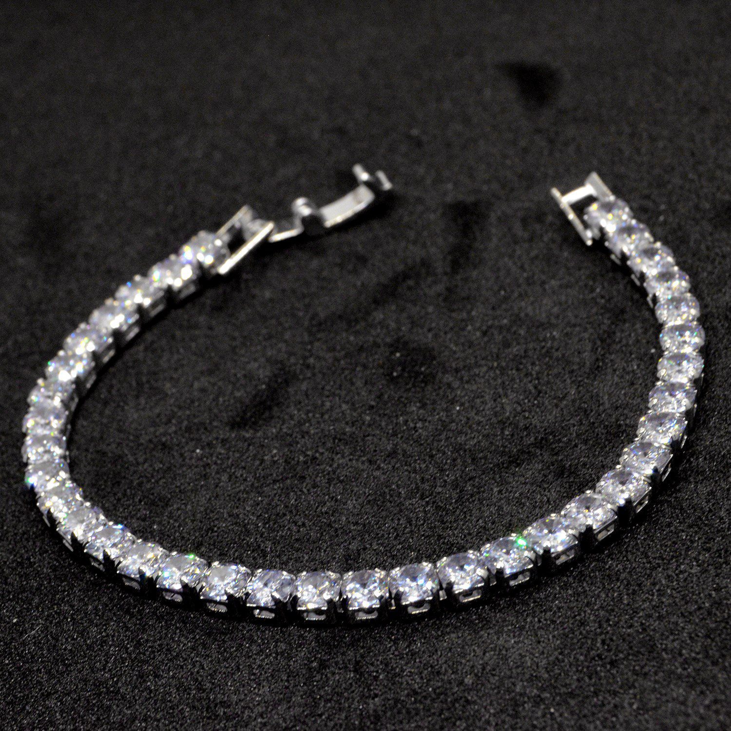 Оптовый браслет с серебряным цирконом и водными путями 764 3 Toptan Gümüş Renk Zirkon Taşlı Su Yolu Bileklik 764 — изображение 3