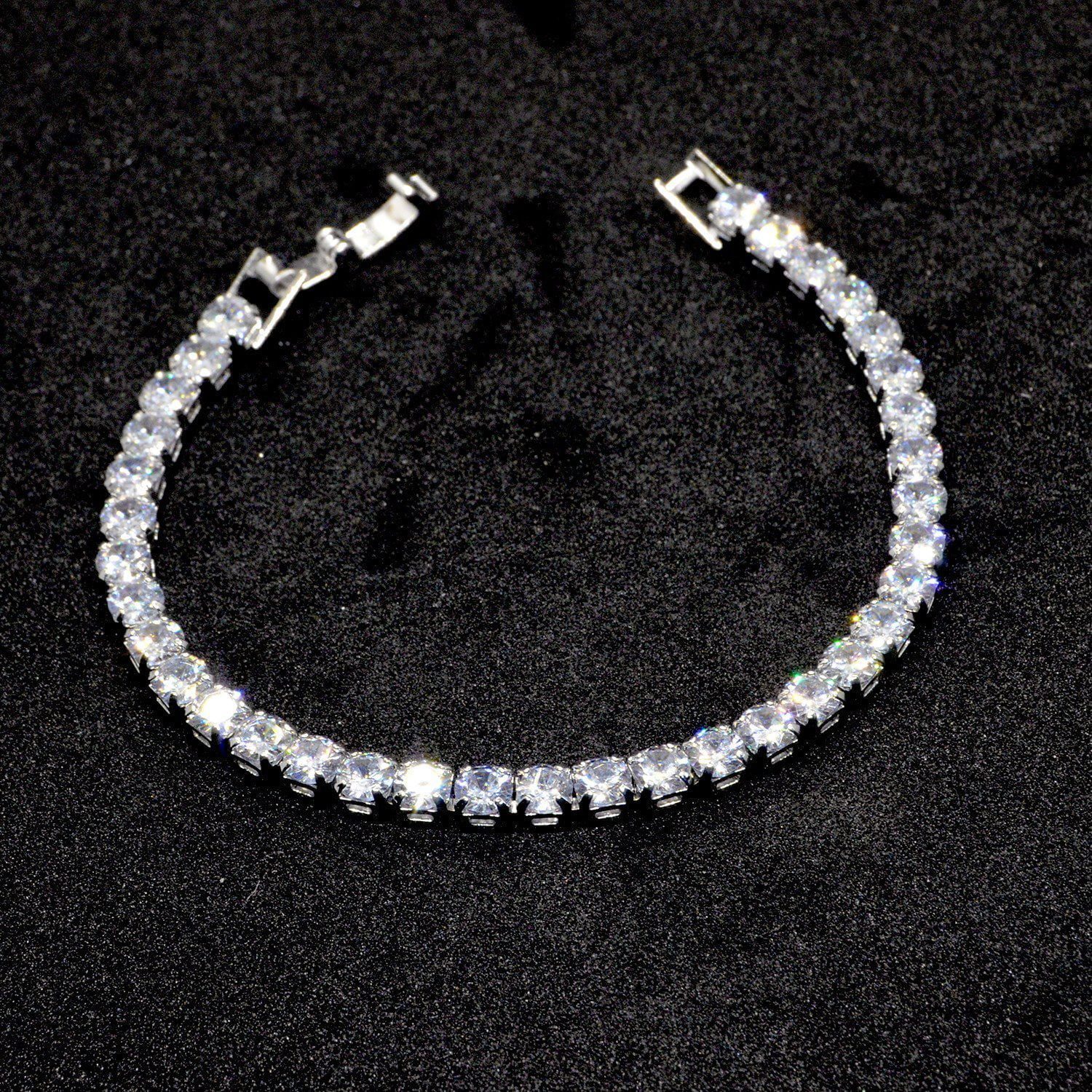 Оптовый браслет с серебряным цирконом и камнем Waterway 764 2 Toptan Gümüş Renk Zirkon Taşlı Su Yolu Bileklik 764 — изображение 2