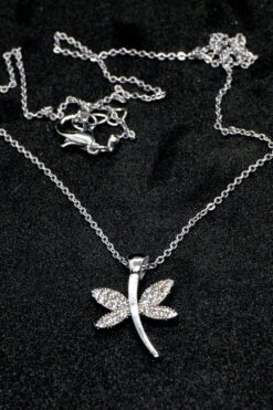 Toptan Gümüş Renk Zirkon Taşlı Yusufcuk Kolye 851 7 8ba2b9aa9da242669bf65ffd740c1564