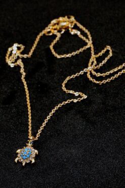 Ожерелье с черепахой из бирюзового камня и циркония золотого цвета, опт, 853 5 8ff6f2cbf8414f5ab60fb268b0b0b4cf