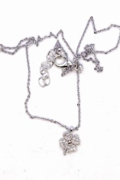 Toptan Gümüş Renk Zirkon Taşlı Yonca Beyaz Taşlı Kolye 934 11 1a0d55fe88fb429384254fc7ac609908