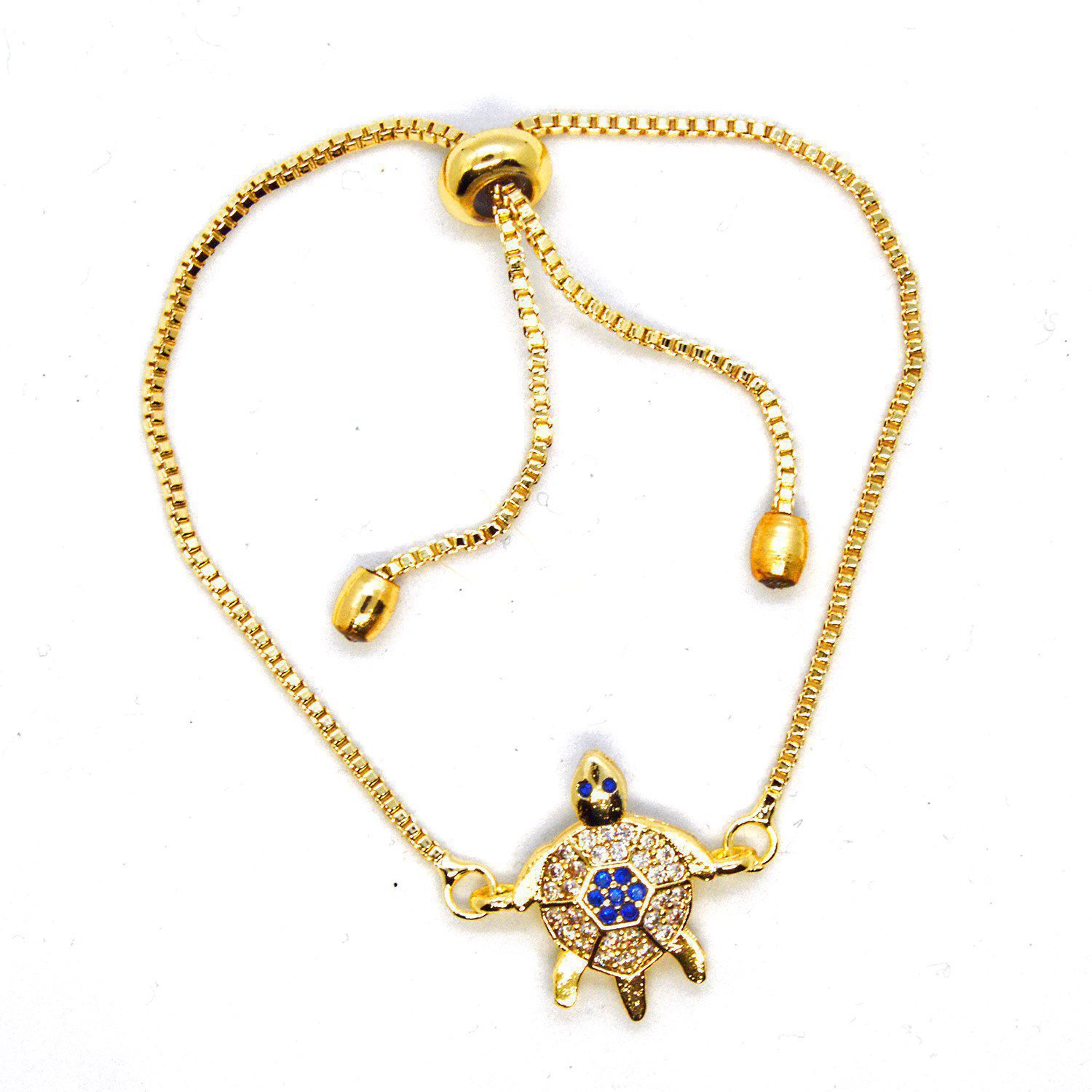 Toptan Altın Renk Laciver Beyaz Taşlı Kaplumbağa Asansör Bileklik 921 2 Toptan Altın Renk Laciver Beyaz Taşlı Kaplumbağa Asansör Bileklik 921 - Görsel 2