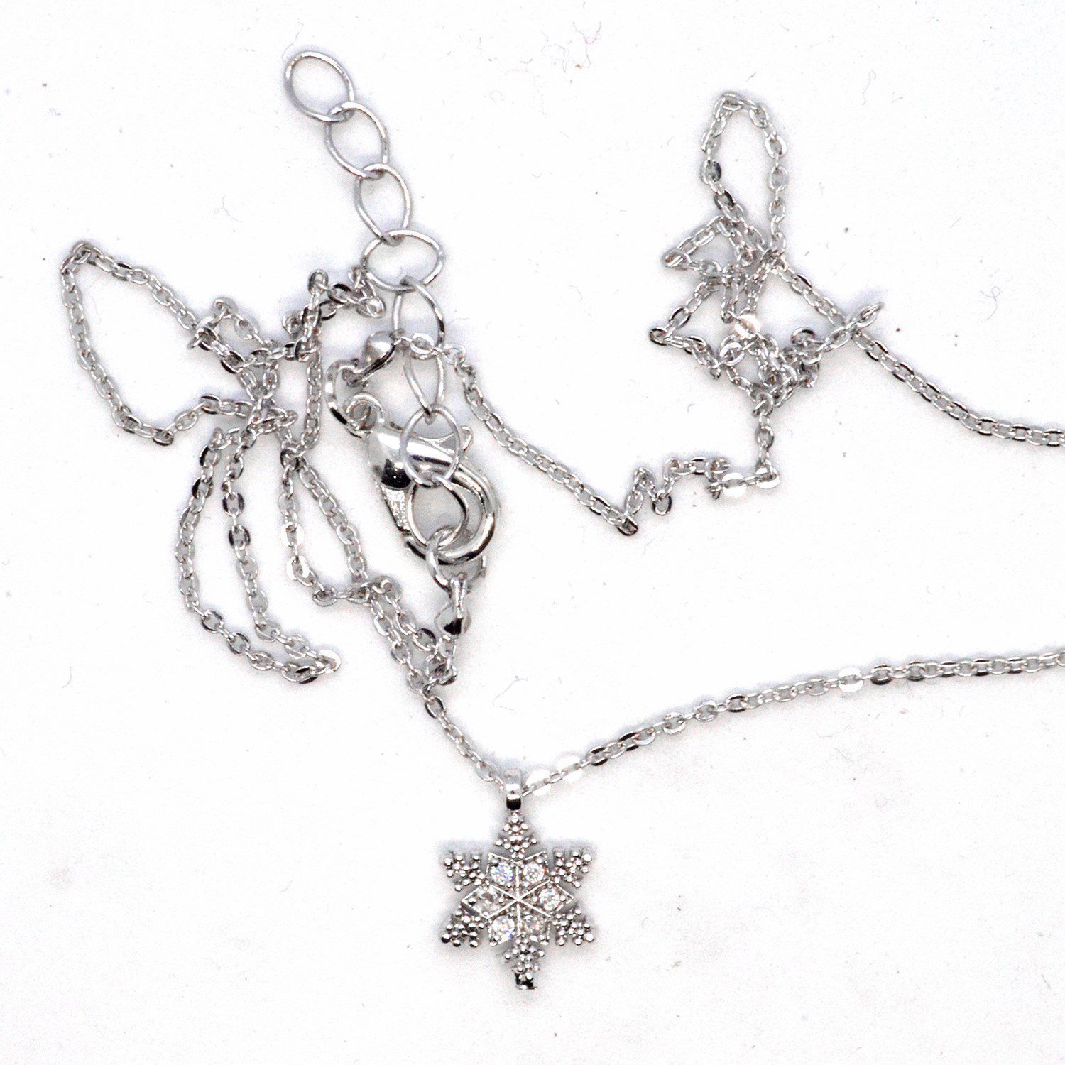 Toptan Gümüş Renk Zirkon Taşlı Ufak Kar Tanesi Beyaz Taşlı Kolye 936 2 Toptan Gümüş Renk Zirkon Taşlı Ufak Kar Tanesi Beyaz Taşlı Kolye 936 – Image 2