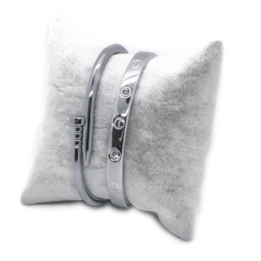 Großhandel Silber Farbe Stud und Stein Cartier Armband Set 945