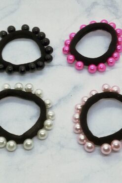 Toptan İnci Detaylı Lastik Toka - 1235 3 dc38054ec3c34005bc40e23556b92106