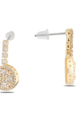 Toptan Altın Renk Şerit Sallantılı Çivili Zirkon Küpe - 1321 3 0f61dc05cca1443fb34f92df5a35045e