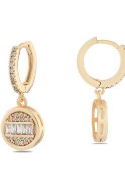 Toptan Altın Renk Mengeç Sallantılı Zirkon Küpe - 1335 3 10e8fc8d15164db8ad4c30e30224b00a