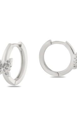 Toptan Gümüş Renk Zirkon Küpe - 1374 3 1ef6daf16fdb40b6ab907ce0c75f73ea