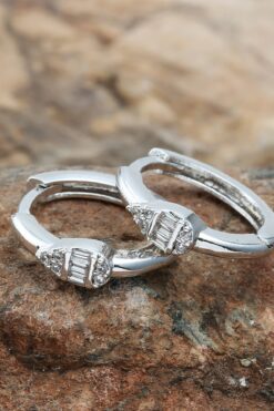 Toptan Gümüş Renk Menğeç Zirkon Küpe - 1245 5 337dc9912abb4adcb336dd5cba6d8ccd