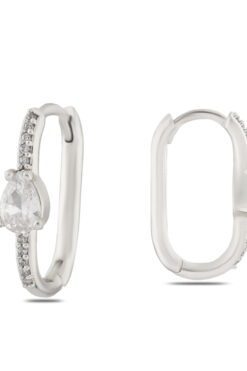 Toptan Gümüş Renk Zirkon Küpe - 1378 3 5a27b56f29954e4ea819bbcbdabe4e63