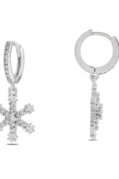 Toptan Gümüş Renk Mengeç Sallantılı Zirkon Küpe - 1346 3 608287118d8a4513921cb1e50e992de7