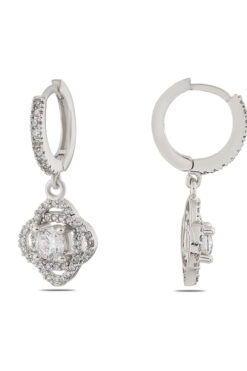 Toptan Gümüş Renk Menğeç Zirkon Küpe -1241 4 64f3a3f886e8474582b24be0a9addda1