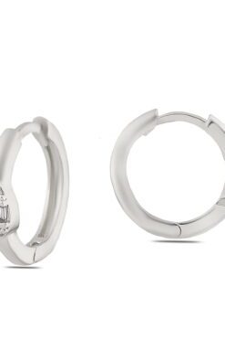 Toptan Gümüş Renk Menğeç Zirkon Küpe - 1245 4 65e1714186a542e2a864965a396e0e93