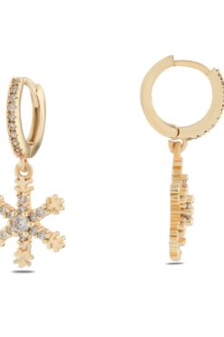 Toptan Altın Renk Mengeç Sallantılı Zirkon Küpe - 1345 3 7558775b3ef74cc6951e149596faa01d