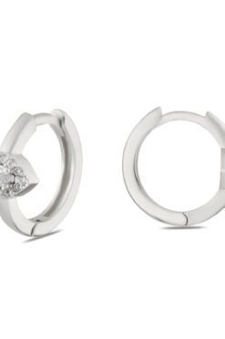 Toptan Gümüş Renk Zirkon Küpe - 1366 3 7598aeba9aeb4f938519da103676ada0