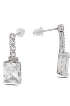 Großhandel Silber Farbe Streifen Baumeln Ohrstecker Zirkon Ohrringe - 1326 3 c537adc77c0148988e47bf275e3f8ab2