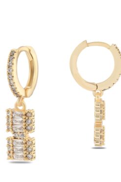 Toptan Altın Renk Mengeç Sallantılı Zirkon Küpe - 1341 3 c5426f8deb49488ca029bc1155da254d