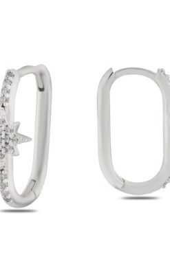 Boucles d'oreilles en zircon couleur argent en gros - 1382 3 d893aefa0c0543b8bfc34be5d59be5ac