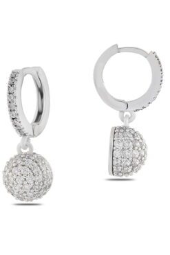 Grossiste Boucles d'oreilles argentées à griffes en Zircon - 1334 3 ff3bac645a53458da99d8d6369f9aaea