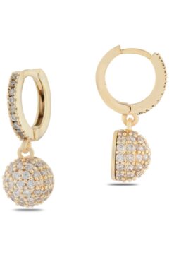 Toptan Altın Renk Mengeç Sallantılı Zirkon Küpe - 1333 3 fff69503d5a946a9862f24e155e16aad