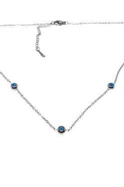 Ожерелье из стали серебряного цвета Sf 5 Eye Evil Eye Model - 1676 4 033c47b6b01a41b3a8d3892a926f7974
