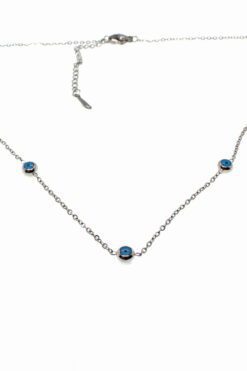 Ожерелье из стали серебряного цвета Sf 5 Eye Evil Eye Model - 1676 5 76b5e09a6a60453697cc677691045d8b