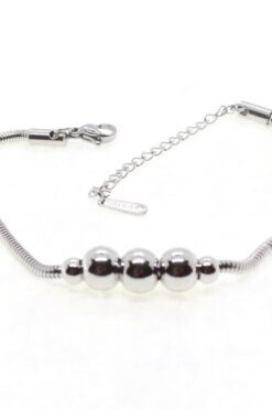 Toptan Gümüş Renk Beş Top Pandora Çelik Bileklik - 1619 3 7b0554c241ca4e079ea515f57ed4da0d