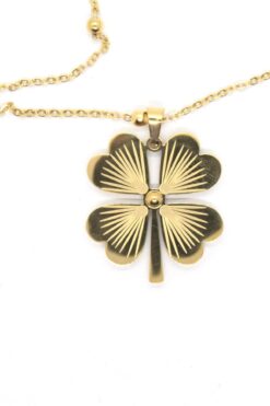 Großhandel Gold Farbe Stahl Kugelkette Klee Halskette - 1436 5 c6ee627c190e410eb80e5d088c5ae06a