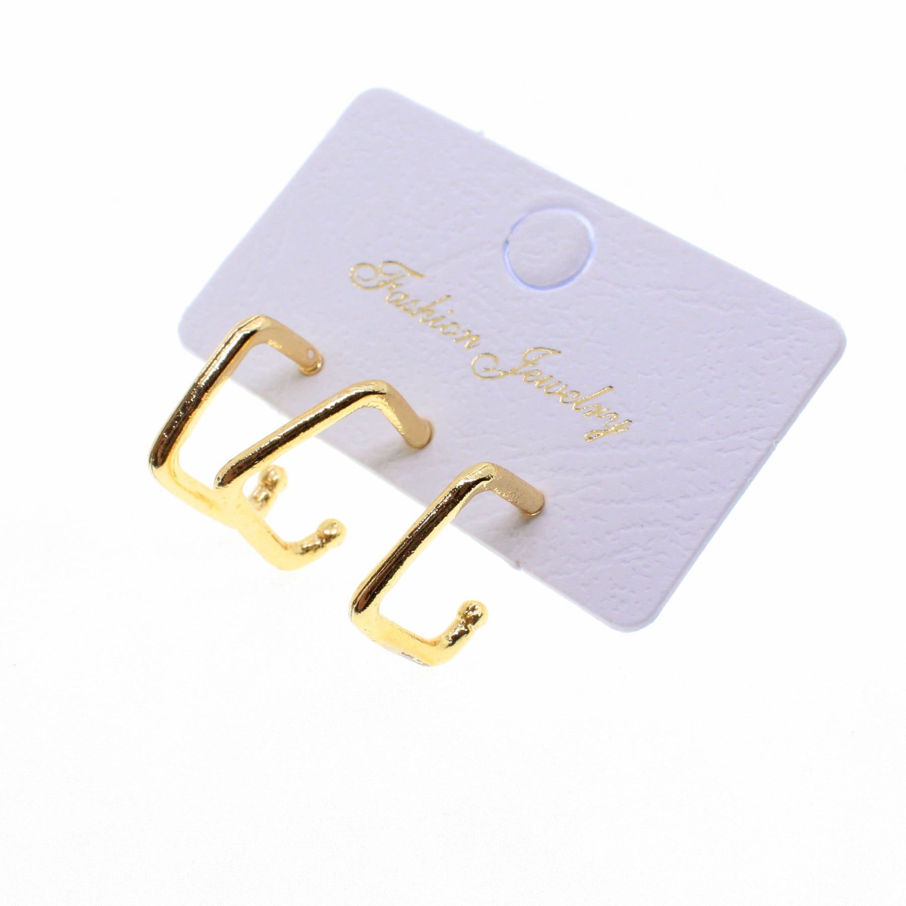 Toptan Altın Renk Üçlü Kombin Küpe - 1843 4 Toptan Altın Renk Üçlü Kombin Küpe - 1843 - Görsel 4