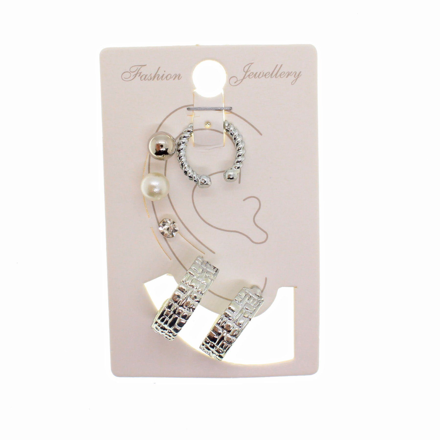 Wholesale Silver Color Combination Earrings Mixed Model Cartilage Earrings - 1006 1 Wholesale Silver Color Combination Earrings Mixed Model Cartilage Earrings - 1006